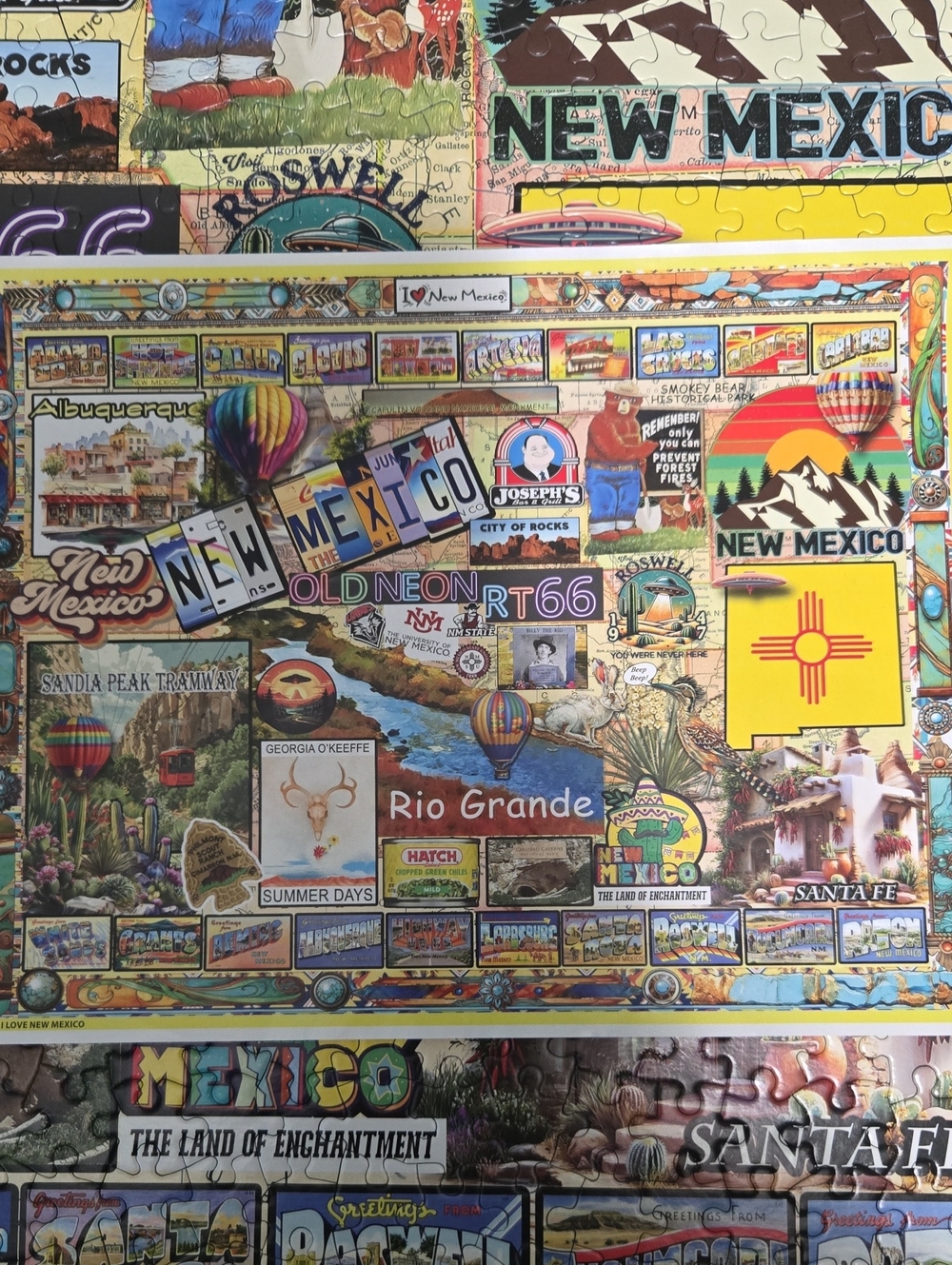 1000 Piece White Mountain- I Love New Mexico